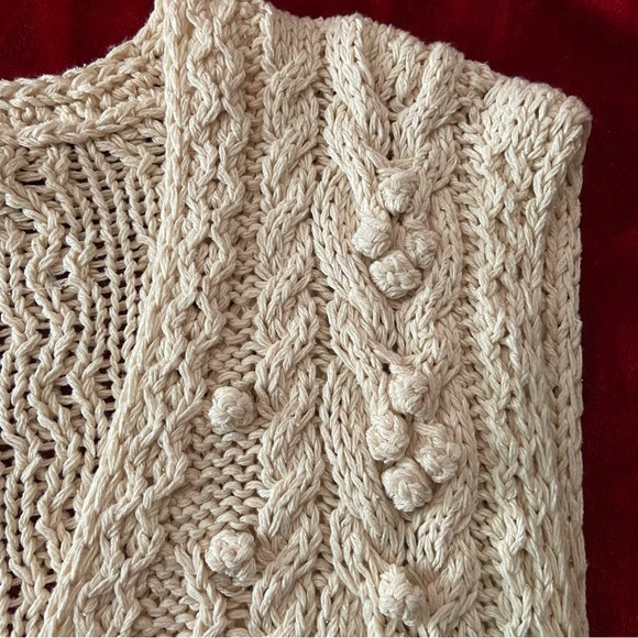 Sold Jantzen Silk Blend Knit Cardigan Vest Size Large - Picture 6 of 10